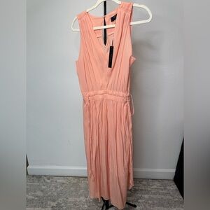 Tahari Coral Sleeveless Midi Dress